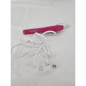 Hot Beauty Ceramic Mini Flat Iron Hair Straightener 1/2" TESTED / WORKS